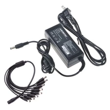 8-to-1 Power Cable Splitter AC Adapter For Samsung SDR-C75300 SDR-C75300N 16 Ch