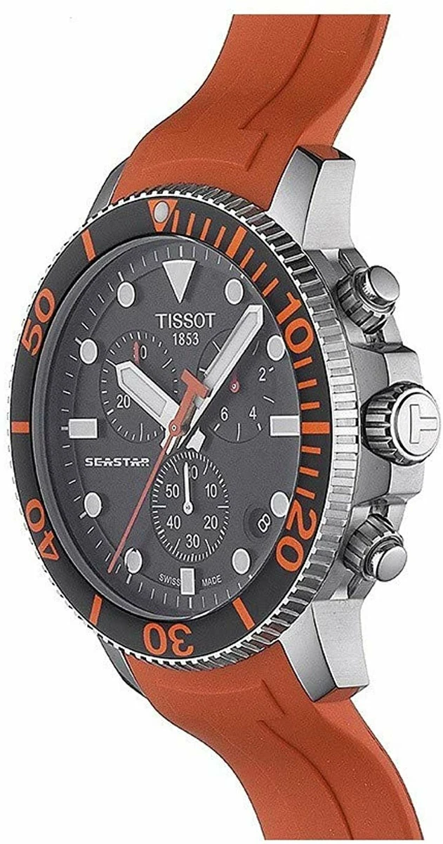 Tissot Men s Seastar 660 1000 Stainless Steel Swiss Quartz Rubber
