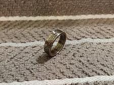 Vermont Handcrafted Washington Quarters coin ring, 2001, size 8
