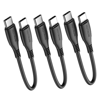 USB C auf C Kabel 15cm 3 Stück, 0.15m USB-C 60W Schnellladekabel für Samsung G
