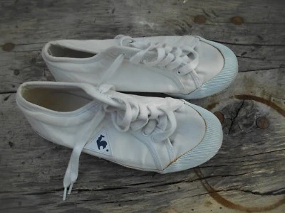 BASKETS COLLECTOR LE COQ SPORTIF BLANCHES T 37 BE A5€ ACH IMM FP 5 MOND RE - Photo 1/4