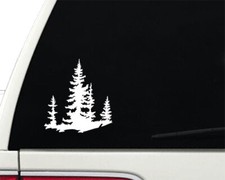 Spruce Trees Adventure Explore Nature - Vinyl Decal Outdoor Weatherproof