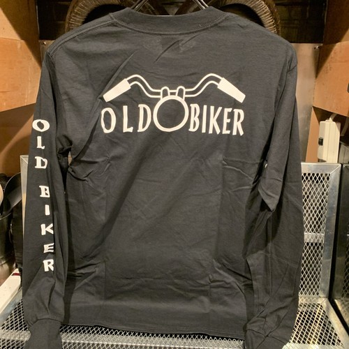 Old Biker Clothing Co EST 2004 Black Long Sleeve 2 Sided Graphics T Shirt Size M