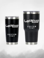 MAKO BOATS TUMBLER | 20/30OZ | ENGRAVED TUMBLERS | CUSTOM | FREE PERSONALIZATION