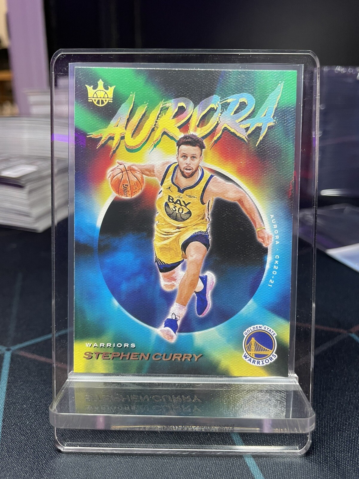 2020-21 Court Kings Stephen Curry Aurora Golden State Warriors SSP