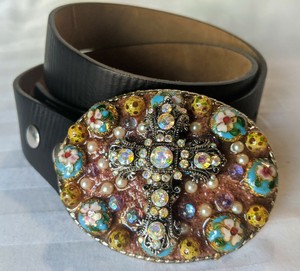 jeweled belt buckle
