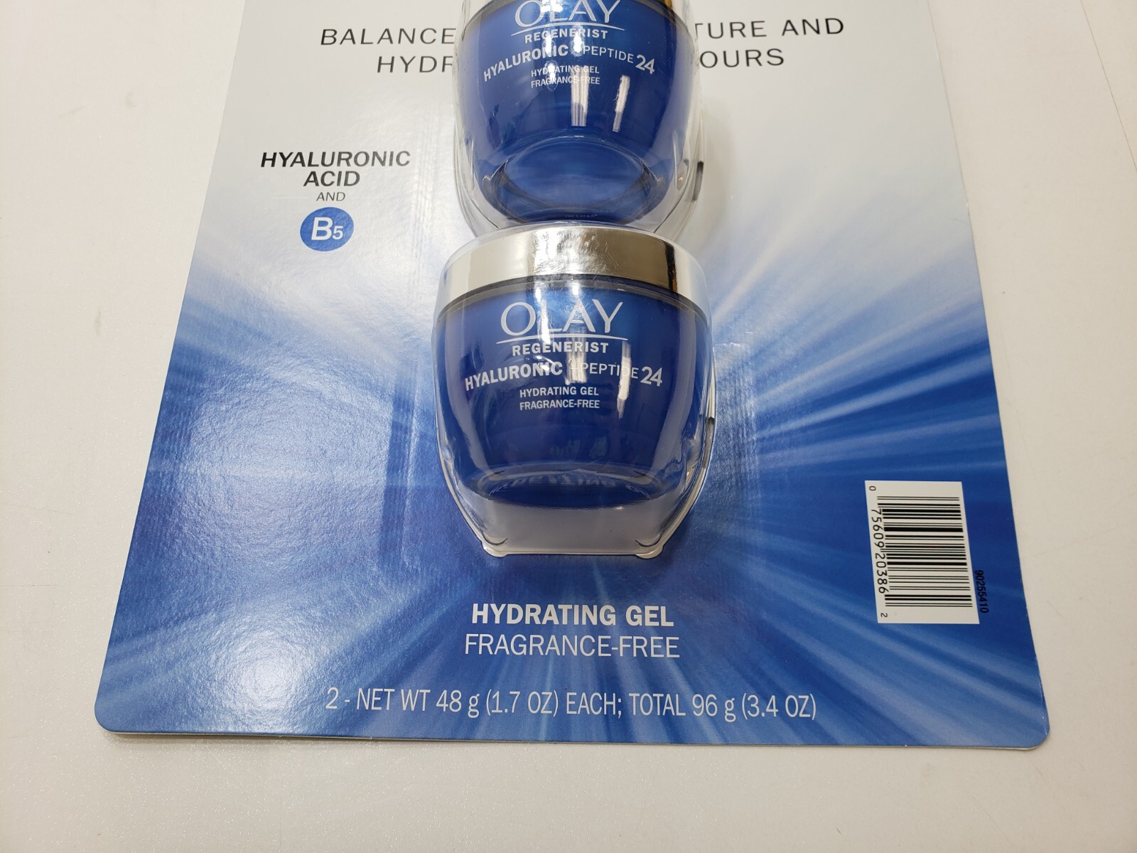 Olay Regenerist Hyaluronic + Peptide 24 Gel Face Moisturizer 2 Pack 1