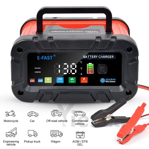 20-Amp 12V/20A 24V/10A Smart Battery Charger LiFePO4 Lead-Acid AGM GEL - Picture 3 of 16