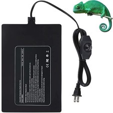 Reptile Heating Pad 23W Temperature Adjustable Under Tank Heater with Adhesiv...