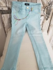 Toddler Girls DKNY Skinny Jeans Size 4T NWT PANTS STRETCH AQUA