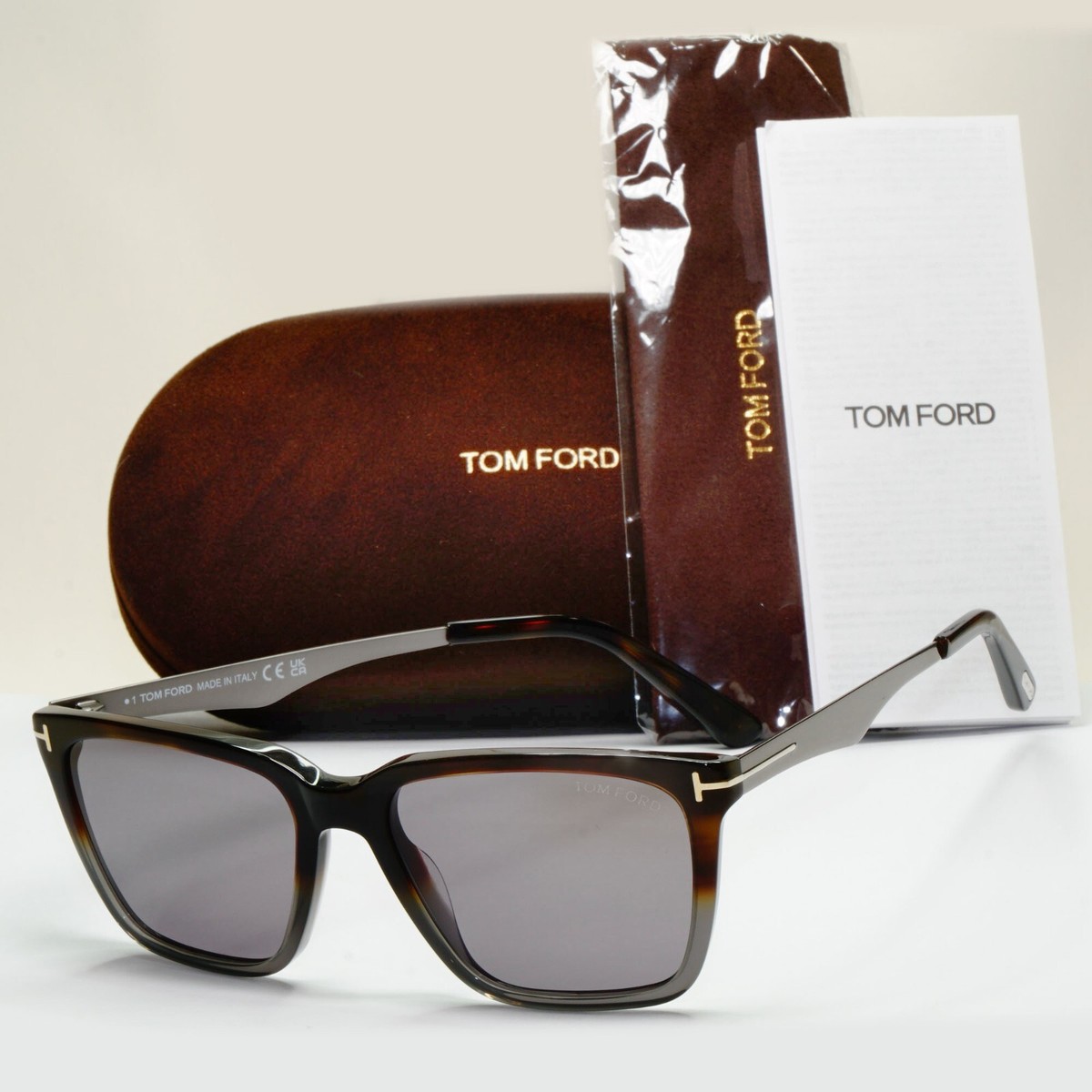 Tom Ford Sunglasses Garrett Brown Tortoise Grey Gunmetal FT0862 TF
