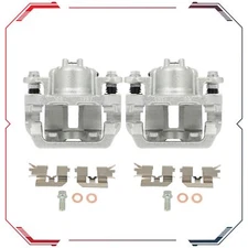 Rear Pair Brake Calipers w/ Bracket Accessories Kits For 05-10 Honda Odyssey