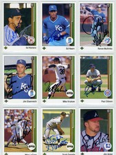 Jim Eisenreich 1989 Upper Deck Autographed Baseball Card # 44 KC Royals OF