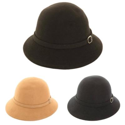 VTG Style Felt Cloche Hat 100% Wool 20s 