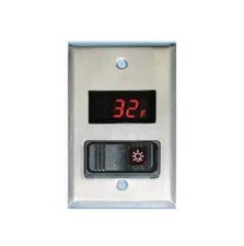 Weiss 24DT-L-4F0 Walk-In Cooler/Freezer Light Switch Digital Thermometer