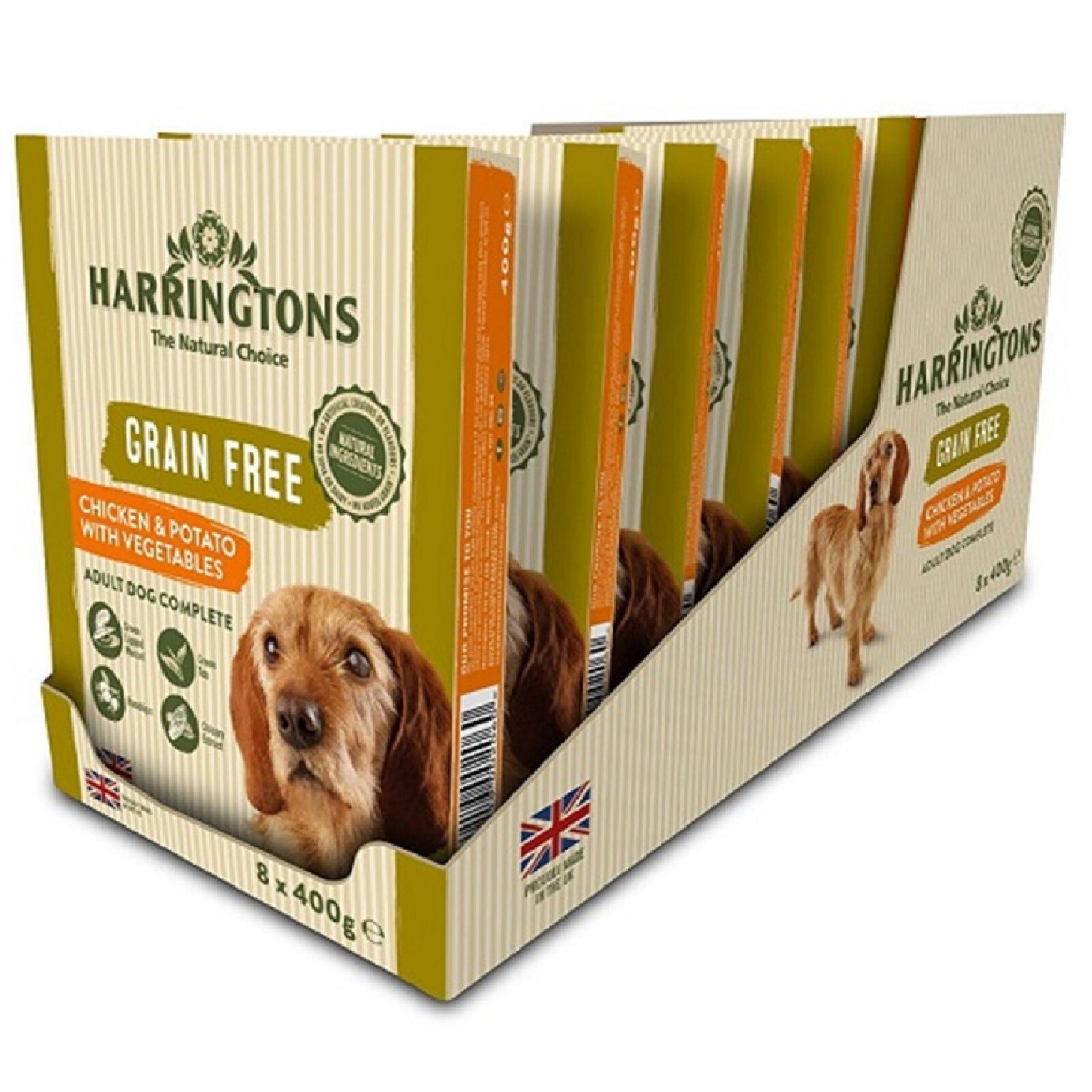 HARRINGTONS GRAIN FREE TRAY (400g) x6, x8 Adult Wet Dog Food bp PawMits Feed eBay