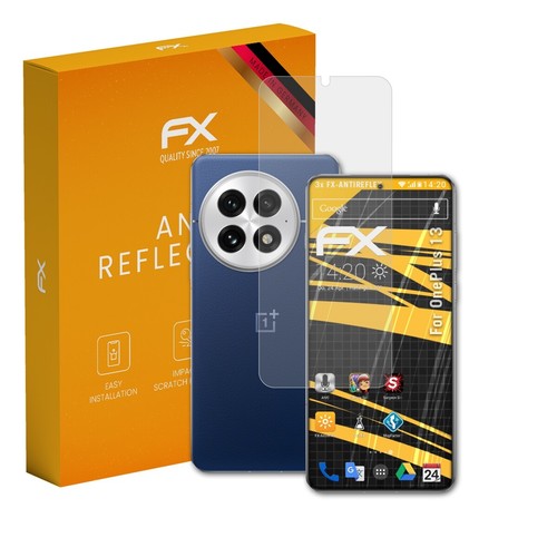 atFoliX 3x Screen Protection Film for OnePlus 13 matt&shockproof - 第 1/8 張圖片