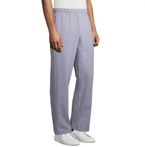 Pantalones deportivos Gildan de vellón para adultos con parte inferior abierta con bolsillos estilo G18300 Foto 3 de 4