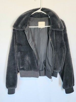 Thread & Supply Women s Crop Jacket Grey Size Small