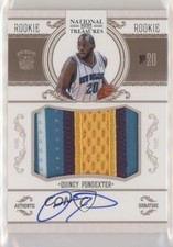2010-11 Playoff National Treasures 63/99 Quincy Pondexter #224 Auto 3c7