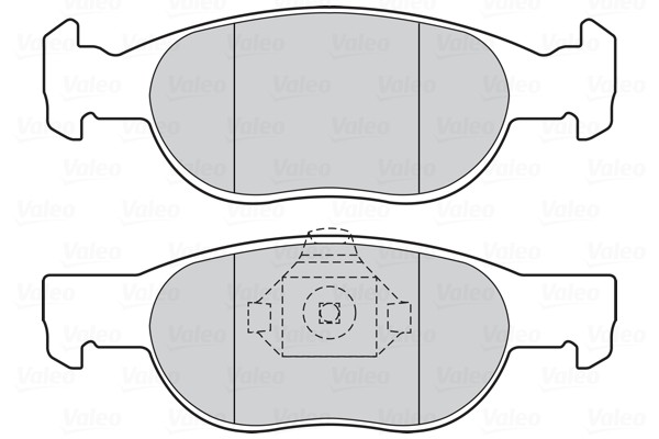 Plaquettes de frein VALEO 301605 pour frein à disque d'essieu avant