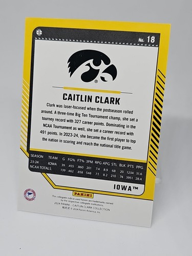 2024 Panini Caitlin Clark Collection - Base Donruss #18 Caitlin Clark (RC) - Bild 4 von 4