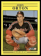 1991 Fleer John Orton California Angels #320