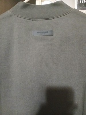 ESSENTIALS Fear of God Long Sleeve Sweater Men's  - Charcoal New ! Retail 124$