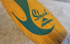 Nash Surf Board Vintage Wood - Steel Wheels Skateboard SHARK Fort Worth TX