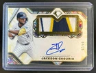 2025 Topps Diamond Icons Jackson Chourio Auto Jumbo Patch #4/25 Brewers