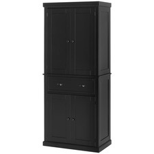72" TALL Kitchen Food Pantry Storage Cabinet Cupboard with Doors and Shelves