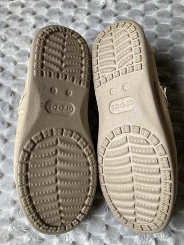 Croc’s Herren Größe 9 Santa Cruz Halbschuh Hellbraun Slipper Schuhe Komfort 10128 - Bild 7 von 8