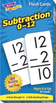 Trend Enterprises: Subtraction 0-12 Skill Drill Flash Cards, Great for Skill ...