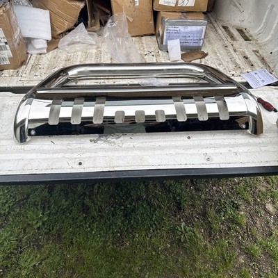 Fits 07-10 Chevy Silverado 1500HD 3'' Bull Bar Front Bumper Push Grille