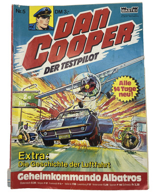 Dan Cooper Nr.5 - Der Testpilot - Geheimkommando Albatros - Bastei - mit Poster