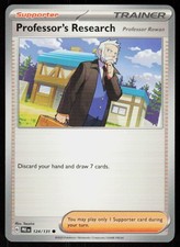 Professor's Research [Professor Rowan] 124/131 Prismatic Evolutions Pokemon NM