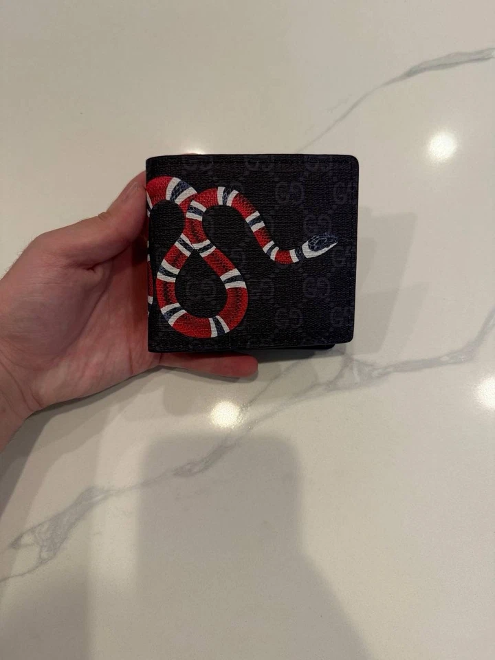 Cartera de cuero auténtica Gucci para hombre Foto 3 de 3