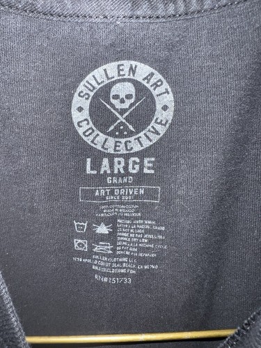 Sullen Art Collective Flesh Ripper Black Skull Premium Tee T-Shirt Mens Large - Picture 6 of 7