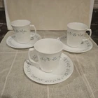 VTG Corelle/ Country Cottage Teacups & Saucer - 3 sets