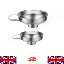 Stainless Steel Jam Jar Funnel Wide Mouth Liquid Funnel Baking Funnel
