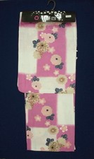 Big 1029 Cute Yukata Tall size Red plum weave Pink/White Floral pattern Letter