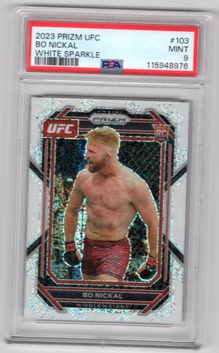 Bo Nickal [White Sparkle] #103 Ufc Cards 2023 Panini Prizm UFC card price