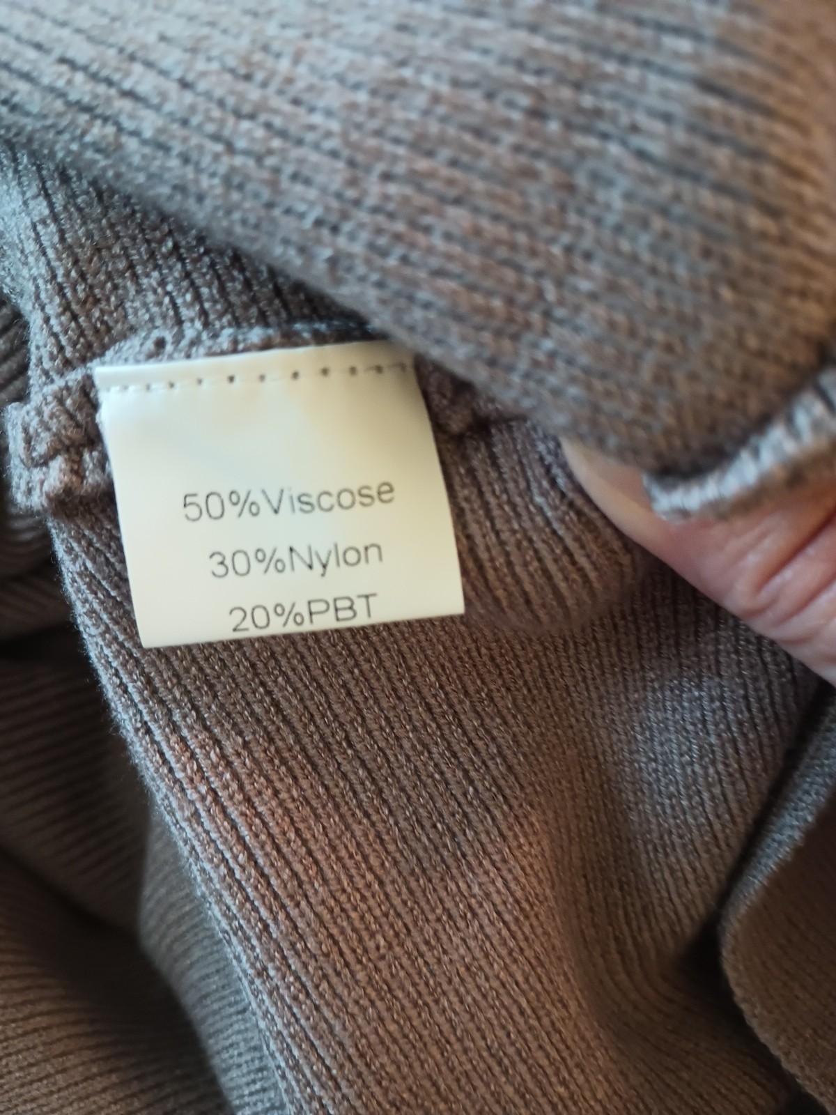 Anrabess Sweater Women's XL, Taupe, Dolman Sleeves, Turtle Neck, Oversized, NWT