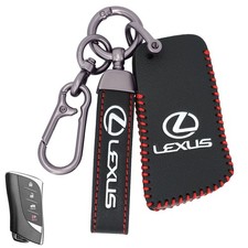 Leather Key Fob Case Cover for LEXUS with Key Chain, Key Holder Replacement Keyc