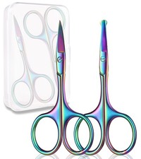 Nose Hair Scissors, Small Scissors for Men and Women, Grooming Scissors, Faci...