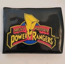 Vtg Saban 1993 Mighty Morphin Power Rangers Wallet Black Vinyl Is Nice Rare