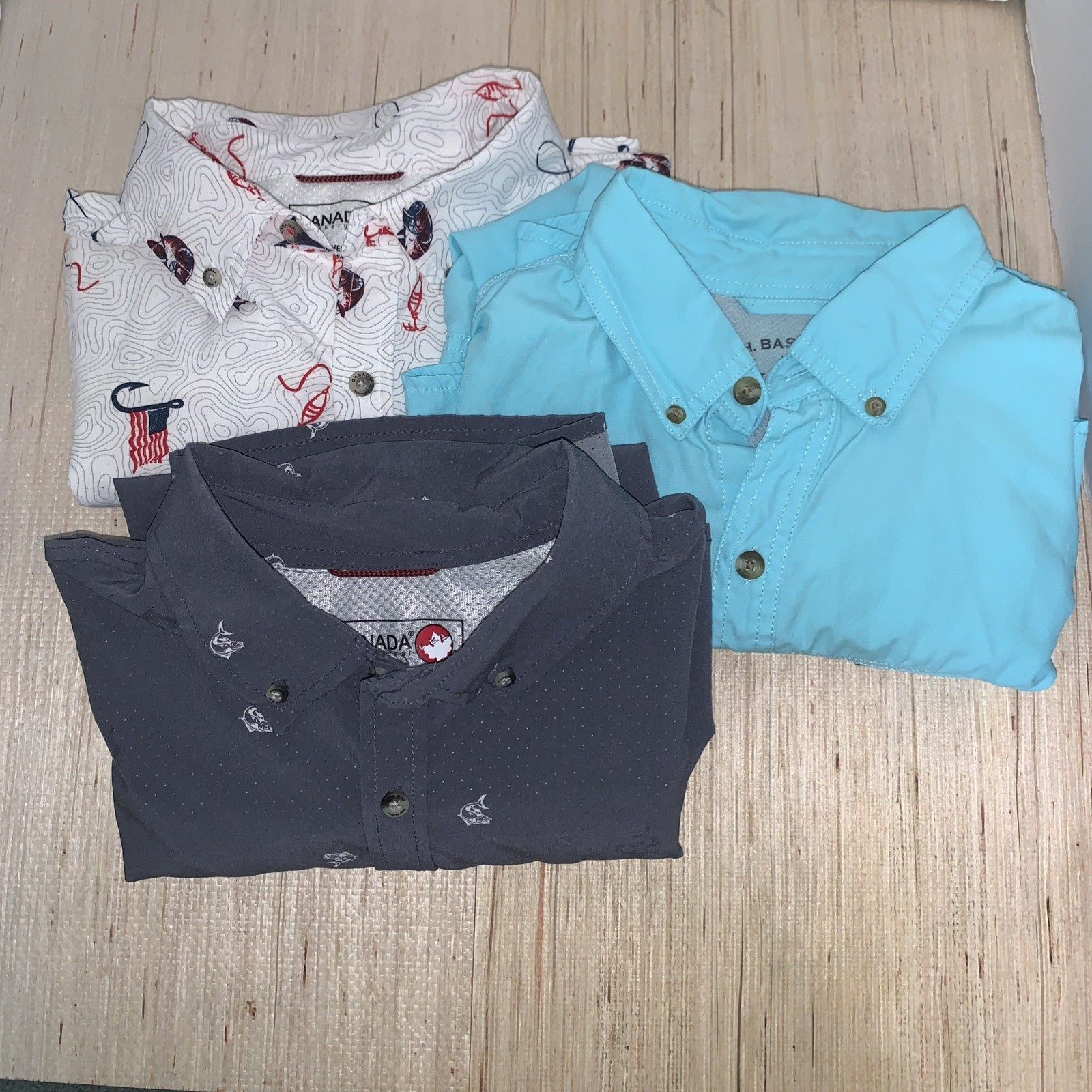 Assorted Men's Large Pocket Button Down Short Sle… - image 15