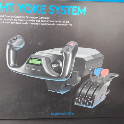Logitech G Flight Yoke & Throttle System In box /wrapping. BRAND NEW!!