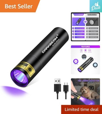 Rechargeable UV Black Light 395NM - Lightweight Flashlight for Stain Detection