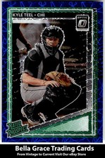 2025 Donruss Kyle Teel #102 Chicago White Sox Optic Blue Velocity MLB Baseball
